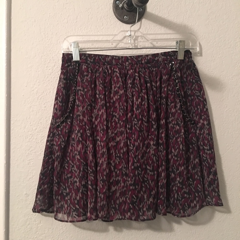 High Waist Flowy Skirt with Pockets